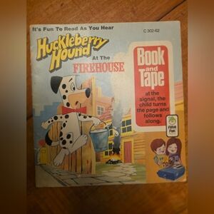 Vintage Huckleberry Hound at the Firehouse pb BOOK ONLY 1974 Peter Pan records